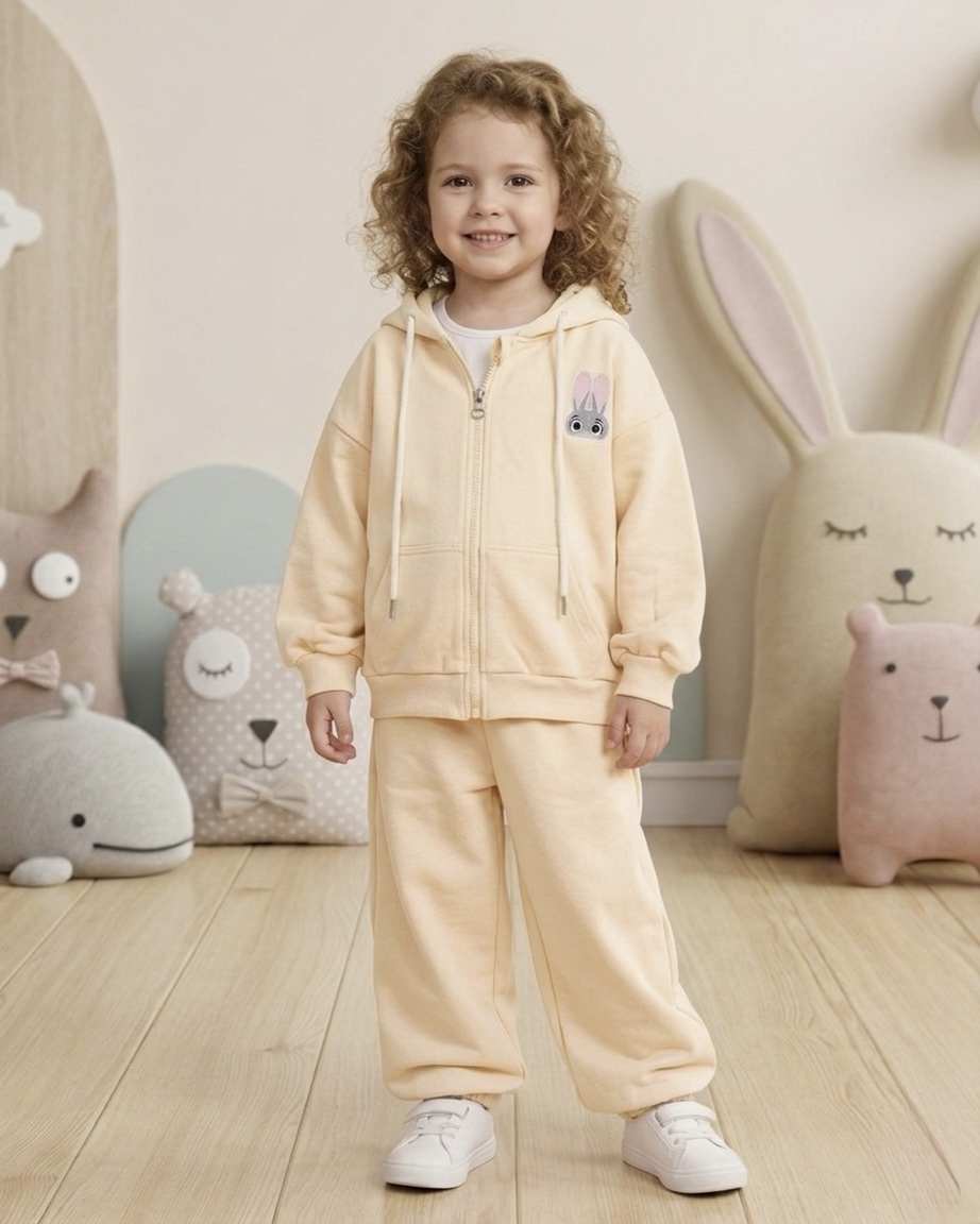 ترنك بناتي ربيعي قطن بلوزه سحاب