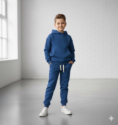 ترنك اطفال شتوي فوتر - لون ازرق